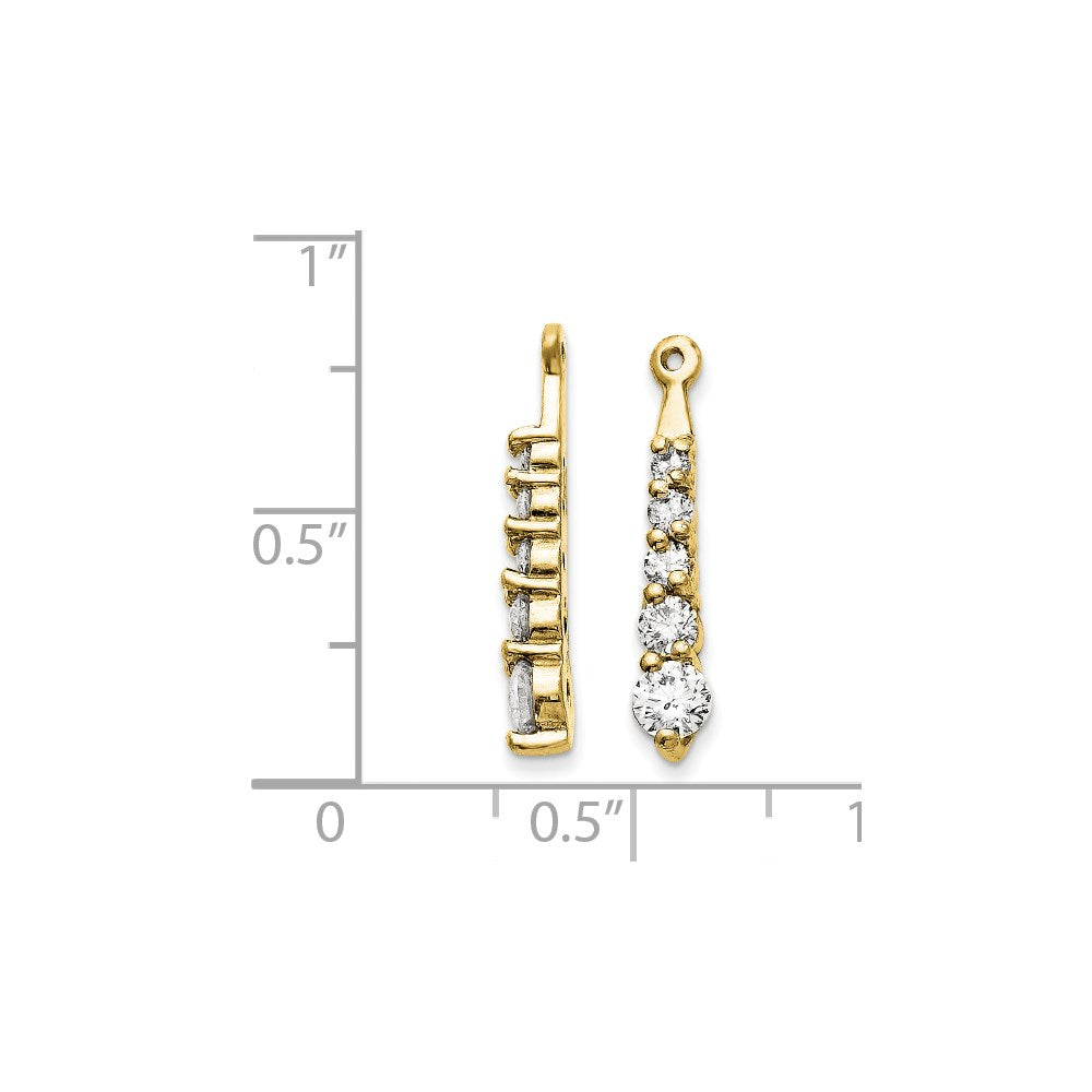 14K Gelbgold Diamant-Anhänger