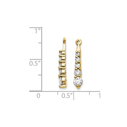 14K Gelbgold Diamant-Anhänger