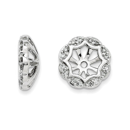 14K Weißgold Diamant-Ohrring-Jackets
