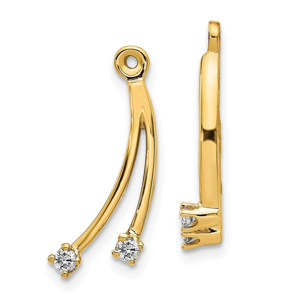 14K Gold Diamant-Ohrring-Jacket
