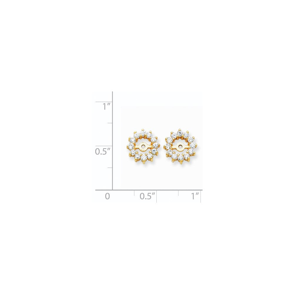 14K Diamant-Ohrring-Jacket, VS