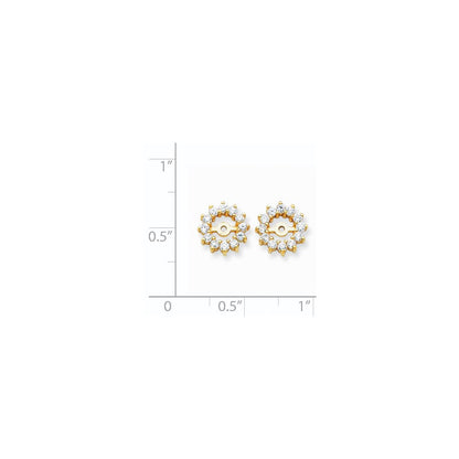 14K Diamant-Ohrring-Jacket, VS