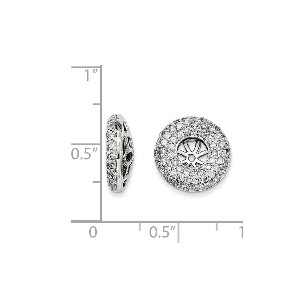 14K Weißgold Diamant-Ohrring-Jackets