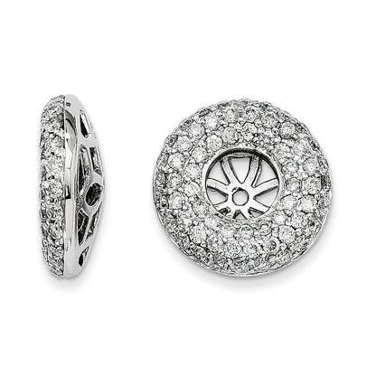 14K Weißgold Diamant-Ohrring-Jackets