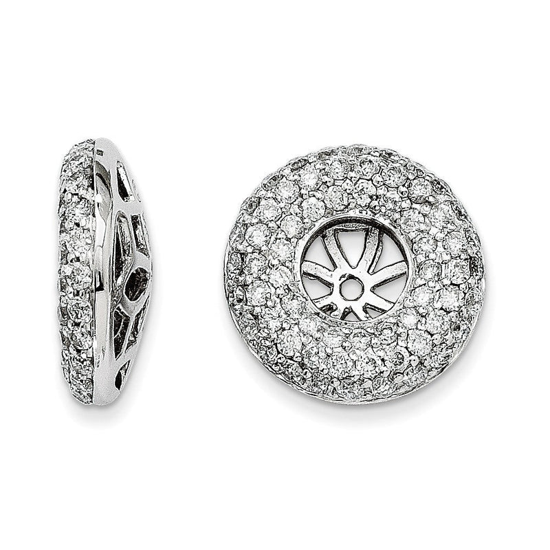 14K Weißgold Diamant-Ohrring-Jackets