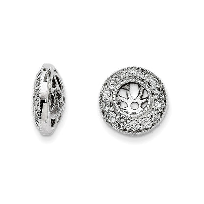 14K Weißgold Diamant-Ohrring-Jackets