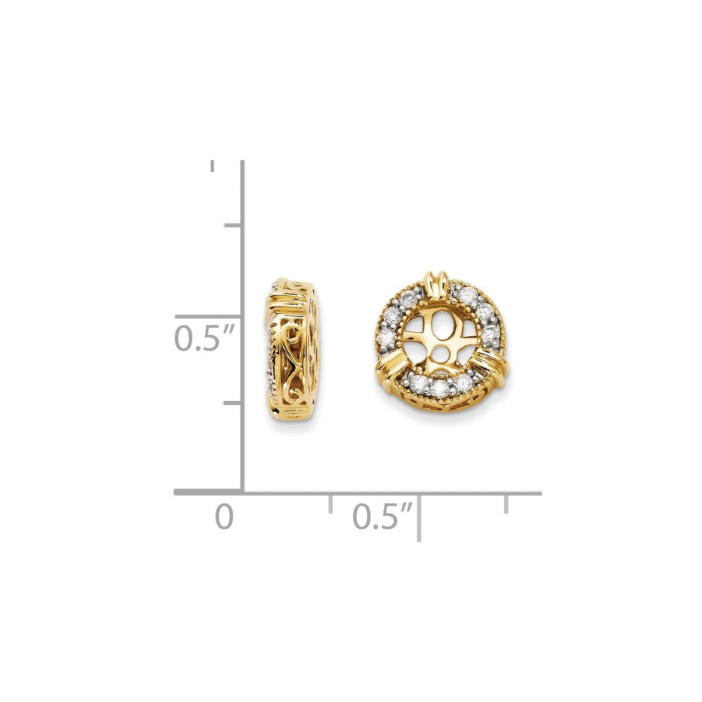 14K Gold Diamant-Ohrring-Jackets