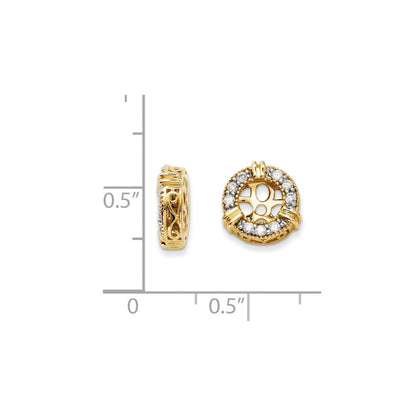 14K Gold Diamant-Ohrring-Jackets
