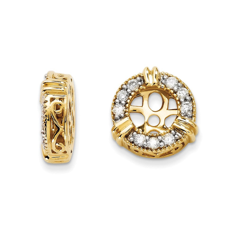 14K Gold Diamant-Ohrring-Jackets
