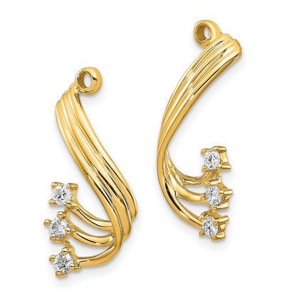 14K VS Diamant Ohrring-Jacket
