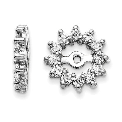 14K Weißgold Diamant-Ohrring-Jacket VS