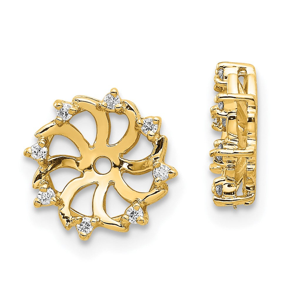 14K Diamant-Ohrring-Jacket