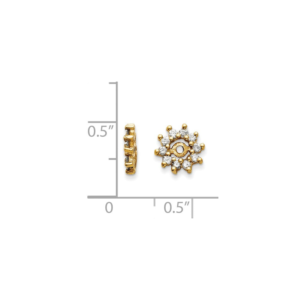 14K Gelbgold Diamant-Ohrhänger