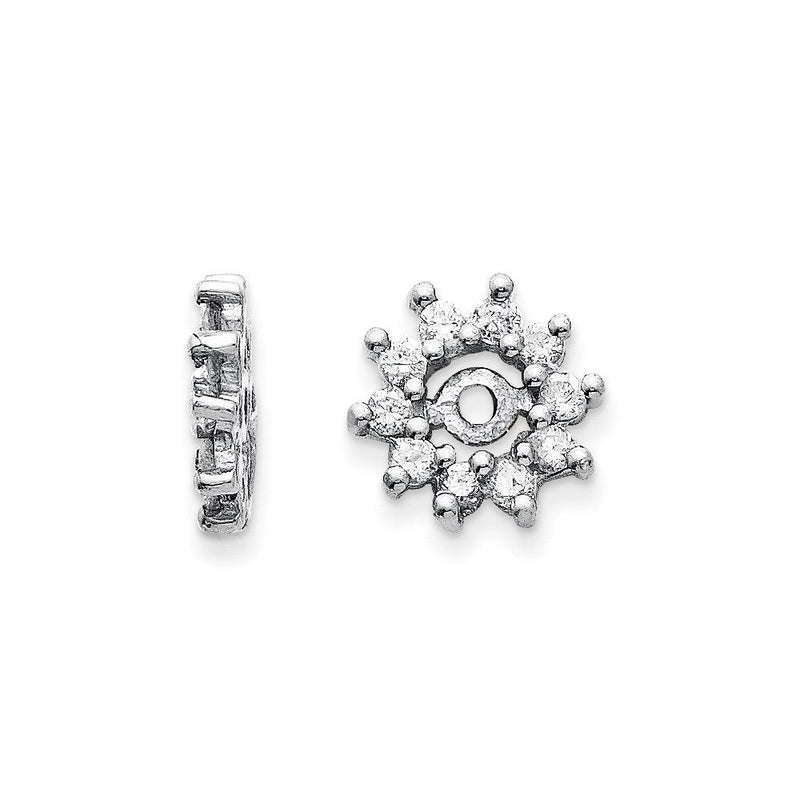 14K Weißgold VS Diamant-Ohrring-Jacket