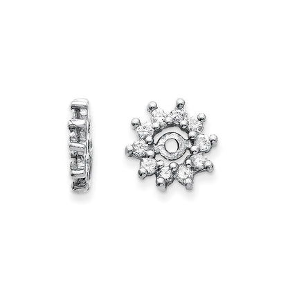 14K Weißgold Diamant-Ohrring-Jacket