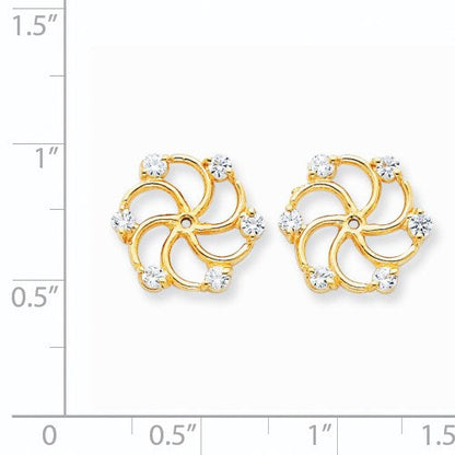 14K Diamant-Ohrring-Aufsatz