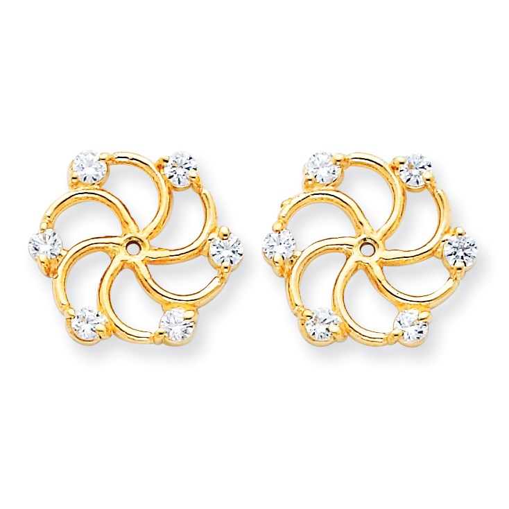 14K Diamant-Ohrring-Aufsatz