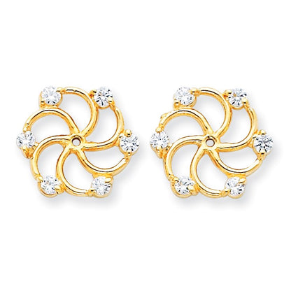 14K Diamant-Ohrring-Aufsatz