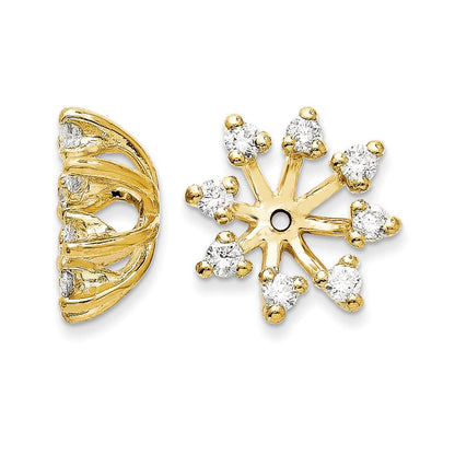14K Diamant-Ohrstecker-Aufsätze