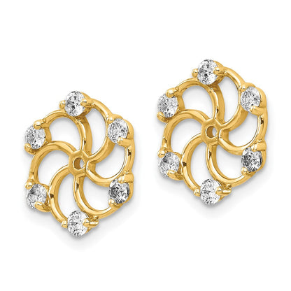 14K VS-Diamant-Ohrring-Aufsatz