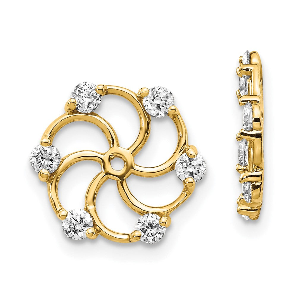 14K VS-Diamant-Ohrring-Aufsatz