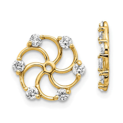 14K VS-Diamant-Ohrring-Aufsatz