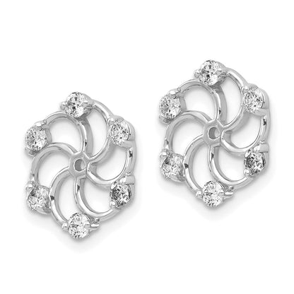 14K Weißgold Diamant-Ohrring-Aufsteckelement AAA