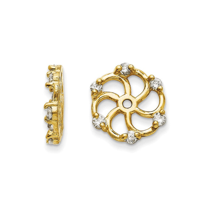 14K Diamant-Ohrring-Jackets, AA