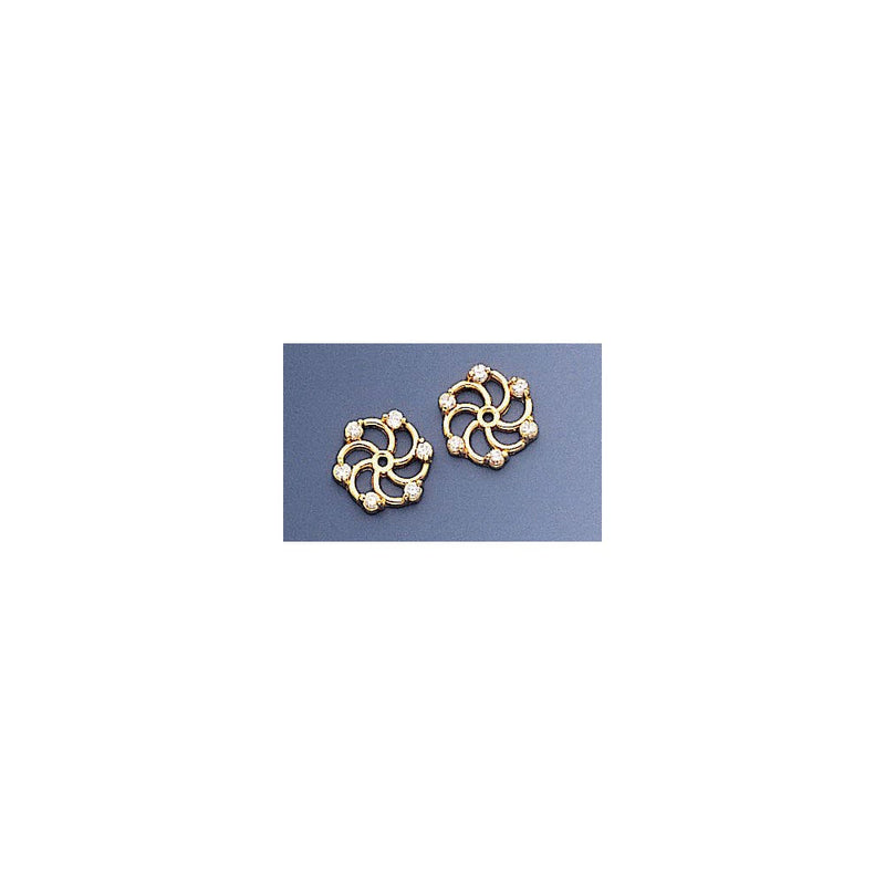 14K AAA Diamant Ohrring-Jacket