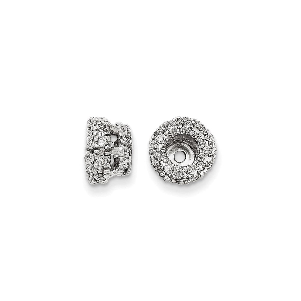 Diamant-Ohrring-Jacket aus 14K Weißgold