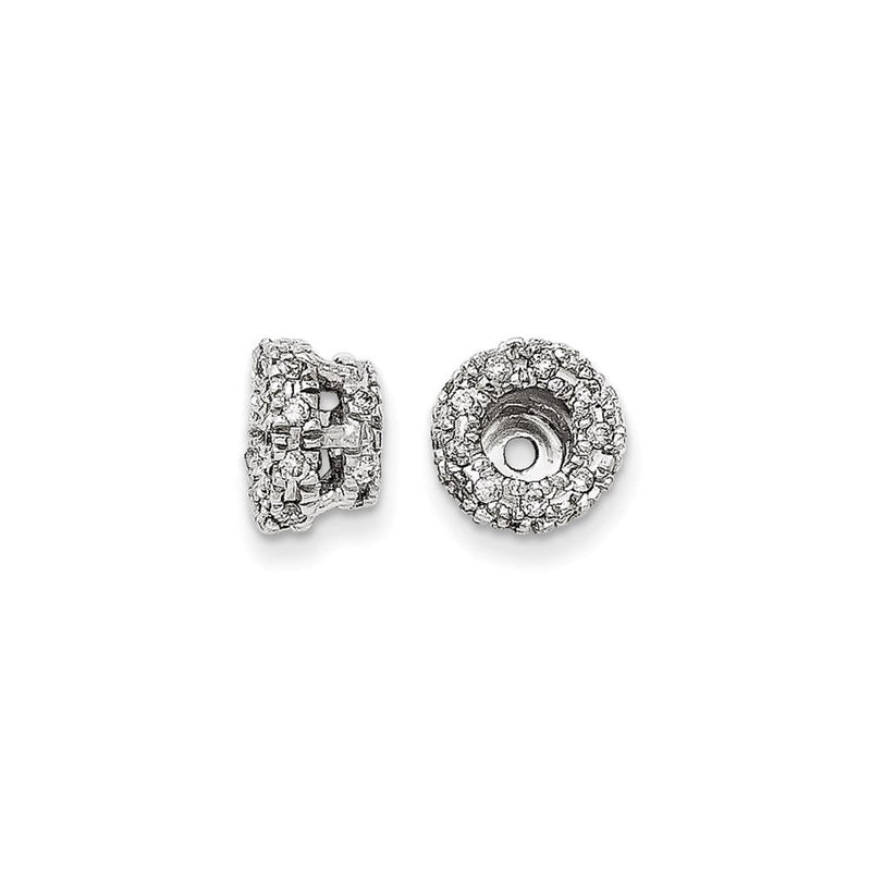 Diamant-Ohrring-Jacket aus 14K Weißgold
