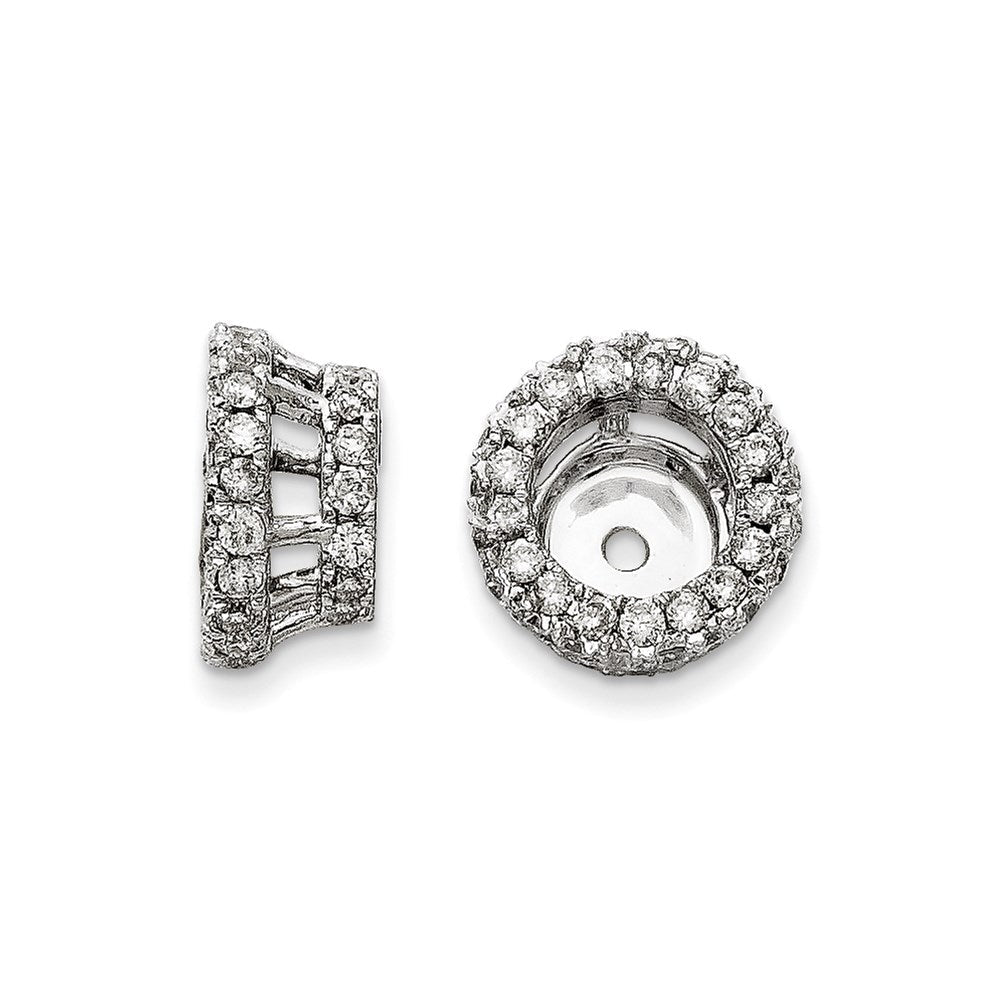 Diamant-Ohrring-Jacket aus 14K Weißgold
