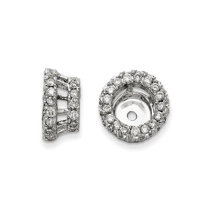 Diamant-Ohrring-Jacket aus 14K Weißgold