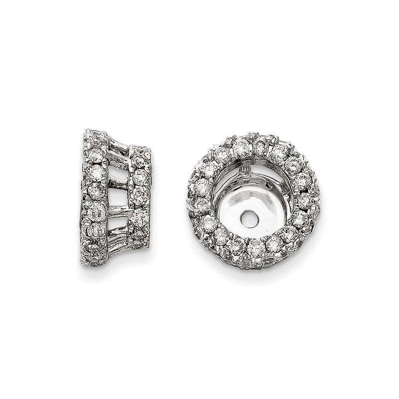 Diamant-Ohrring-Jacket aus 14K Weißgold