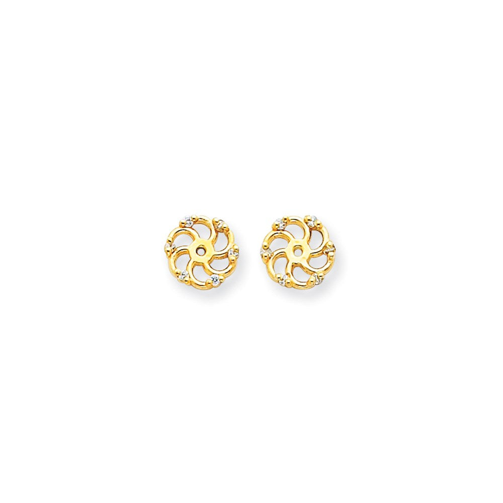 14K Diamant-Ohrring-Jacket