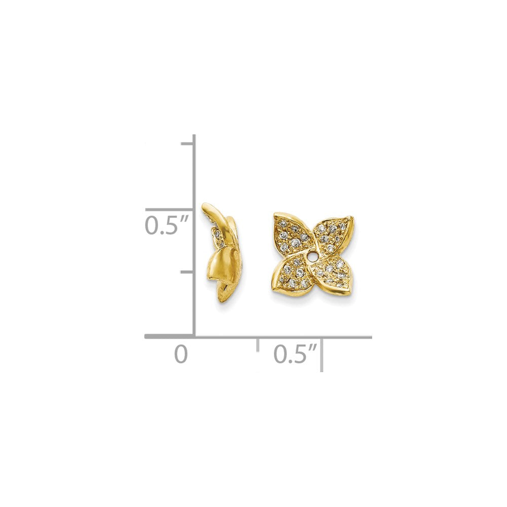 14K Diamant-Ohrring-Jacket