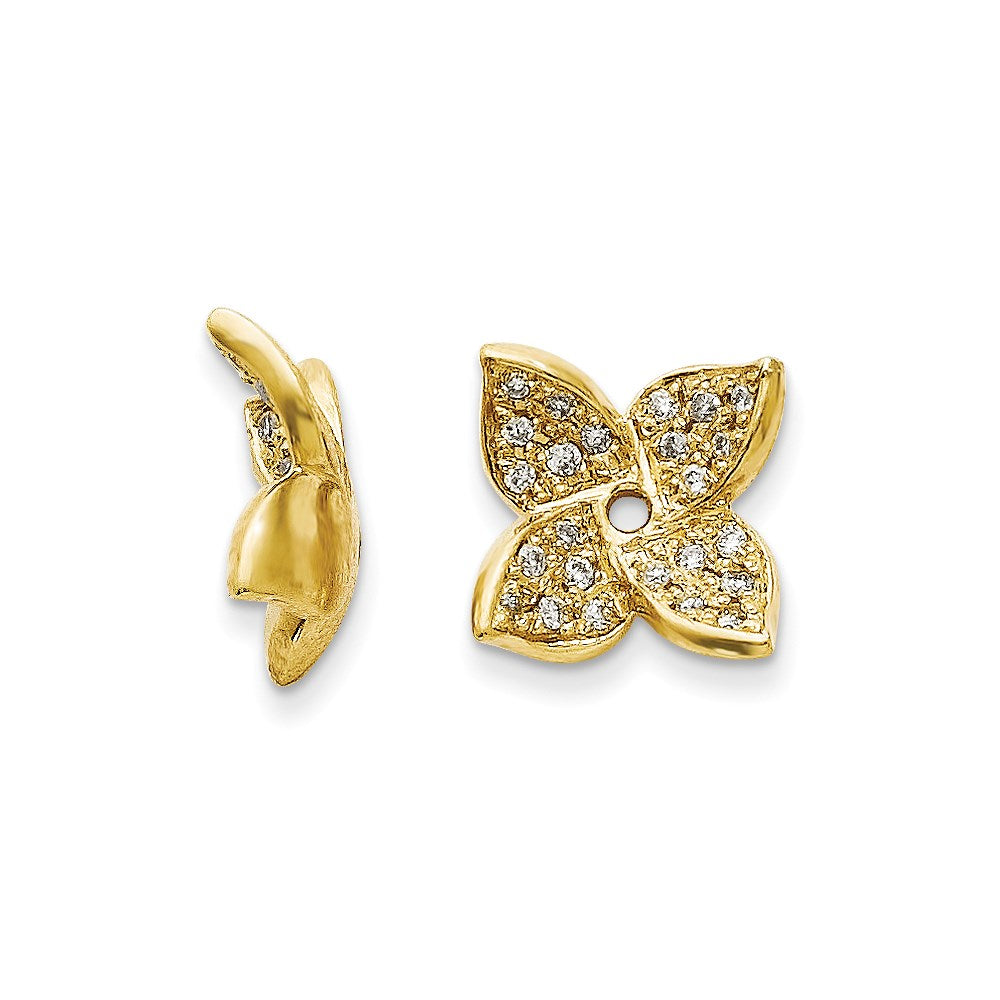 14K Diamant-Ohrring-Jacket
