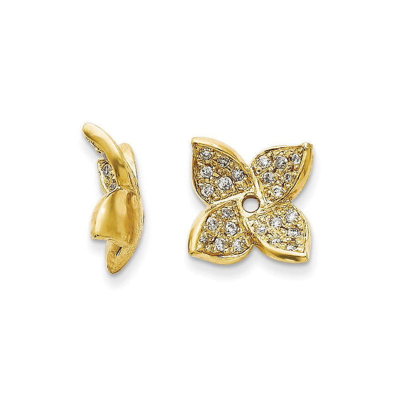 14K Diamant-Ohrring-Jacket