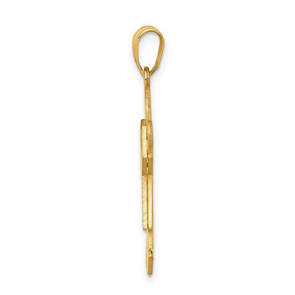 14K Gelbgold 14K Mädchen Charm
