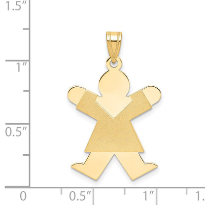 14K Gelbgold 14K Mädchen Charm