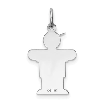 14K Weißgold 14K Weißgold Kinder Charm
