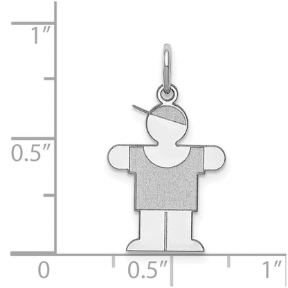 14K Weißgold 14K Weißgold Kinder Charm