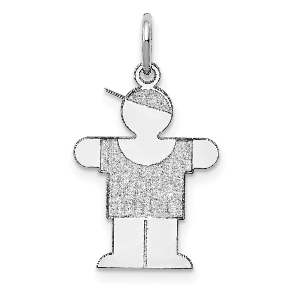 14K Weißgold 14K Weißgold Kinder Charm