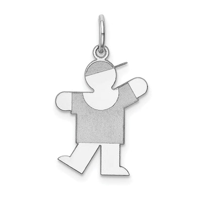 14K Weißgold 14K Weißgold Kinder Charm