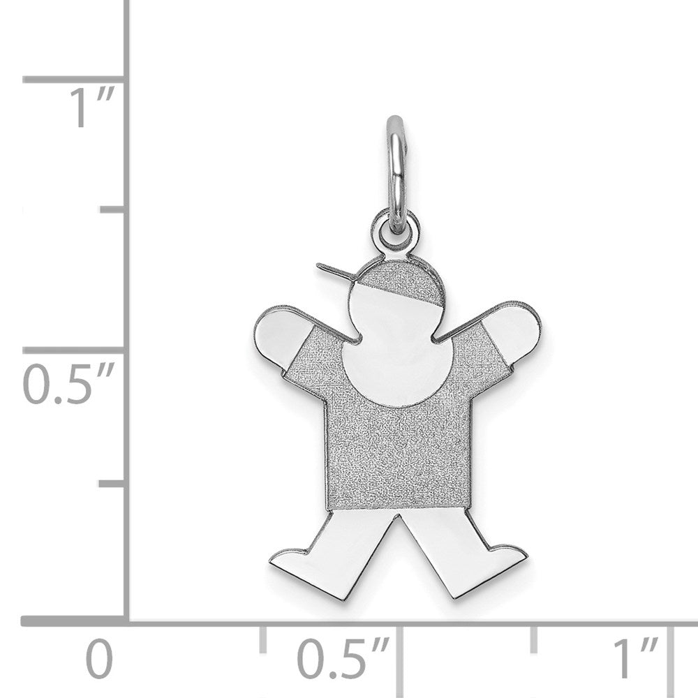 14K Weißgold 14K Weißgold Kinder Charm