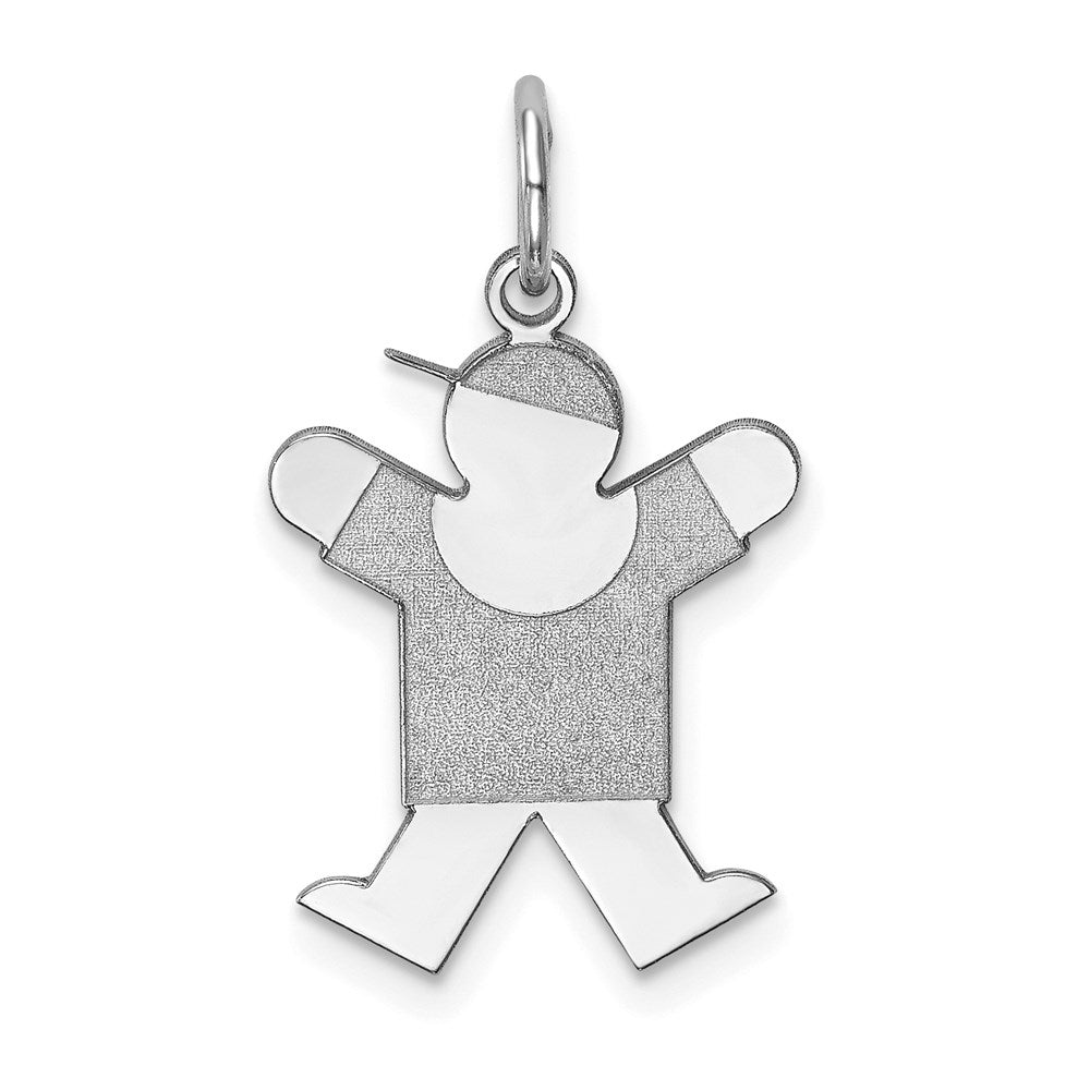 14K Weißgold 14K Weißgold Kinder Charm