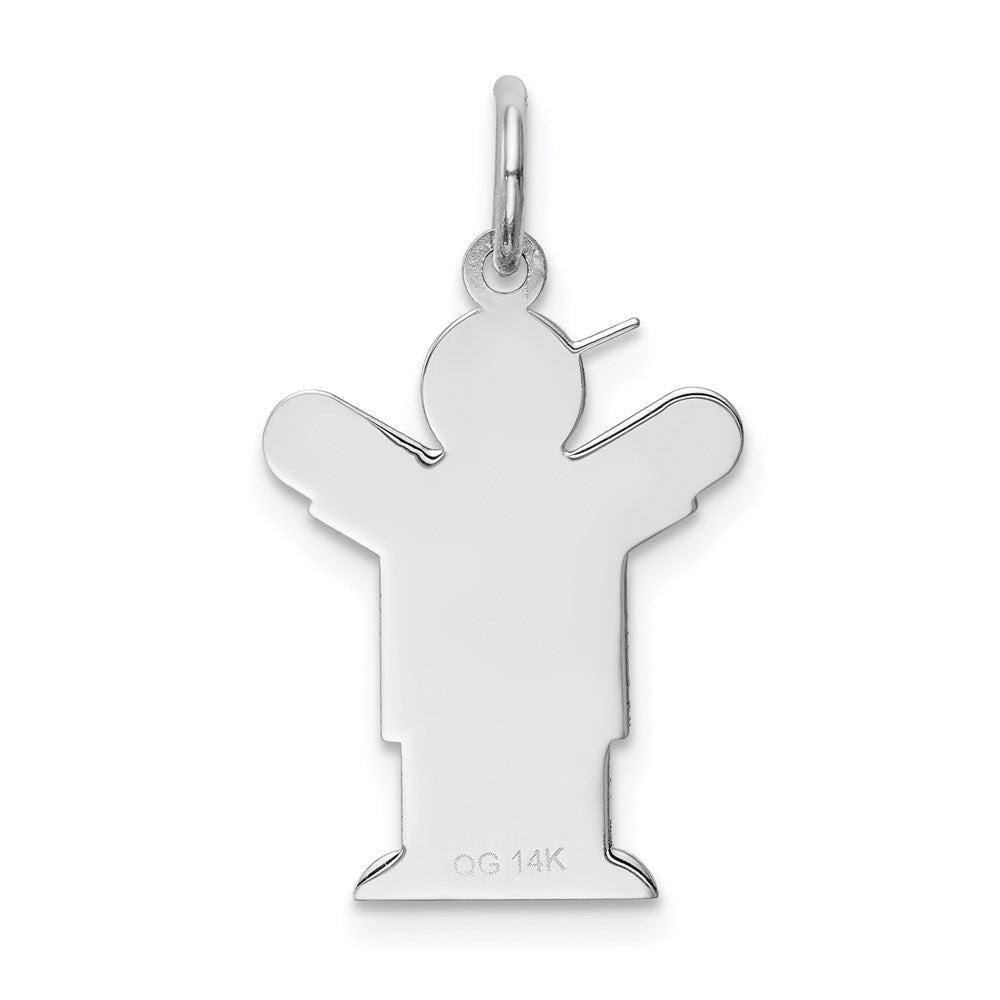 14K Weißgold 14K Weißgold Kinder Charm