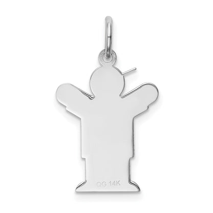 14K Weißgold 14K Weißgold Kinder Charm