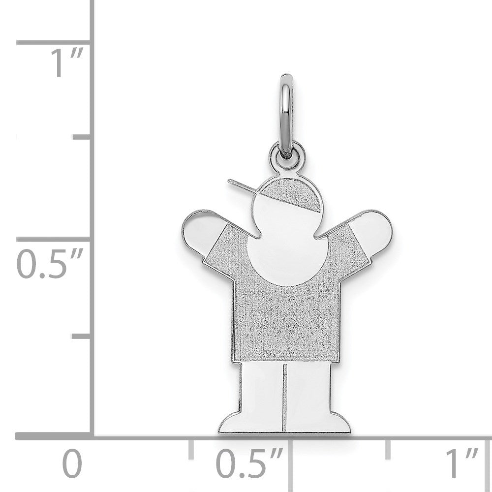 14K Weißgold 14K Weißgold Kinder Charm