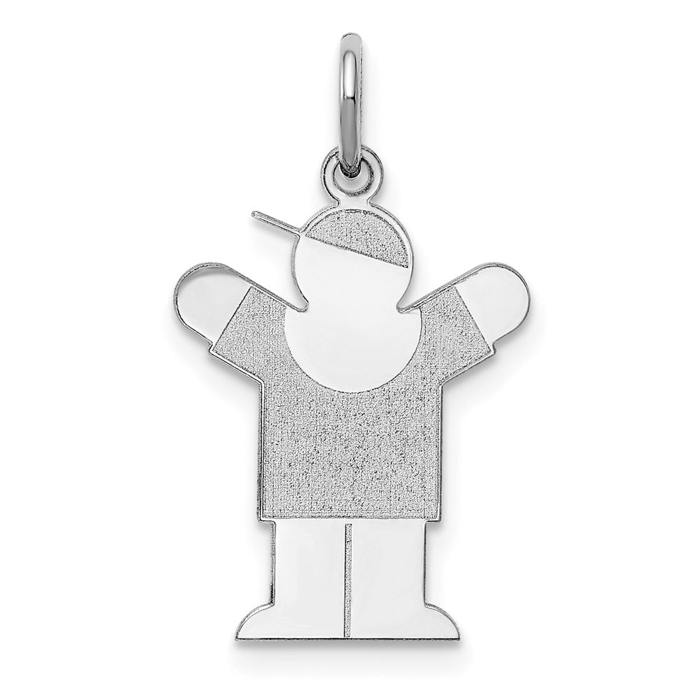 14K Weißgold 14K Weißgold Kinder Charm